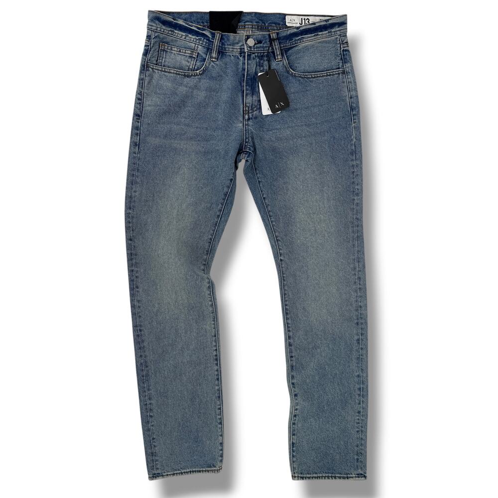 Armani Exchange Mens J13 Slim Fit Blue Jeans Mens Sz 33 X 32